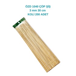 ÖZD 1040 ÇÖP ŞİŞ İNCE 30 CM**200