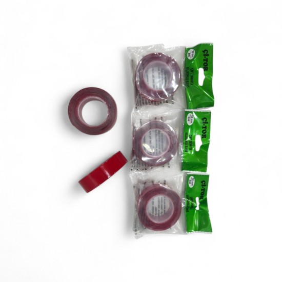 ÇİTOR ÇİFT TARAFLI BANT KIRMIZI 2 MT**120