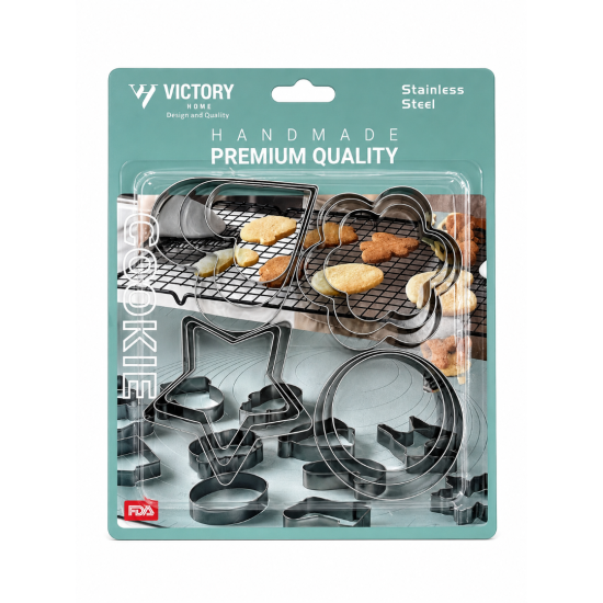ÖZD 1356 METAL KURABİYE KALIBI 12 PARÇA**144