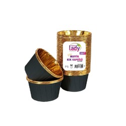 MİSS LADY İÇİ YALDIZL MUFFİN KEK KALIBI 25 PCS**48