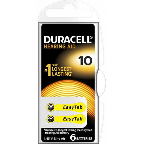 DURACELL KULAKLIK PİL 10 (6 LI PKT)