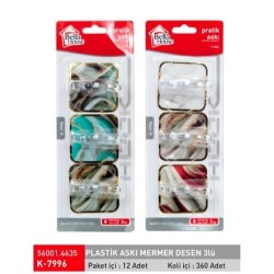 K-7996 MERMER DESEN ASKI 3 LÜ PK 12 **360