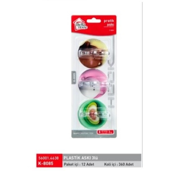 K-8085 3 LÜ RESİMLİ ASKI PK 12 **360