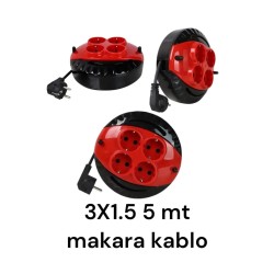 MİNİ KABLO MAKARASI 5 MT KABLOLU