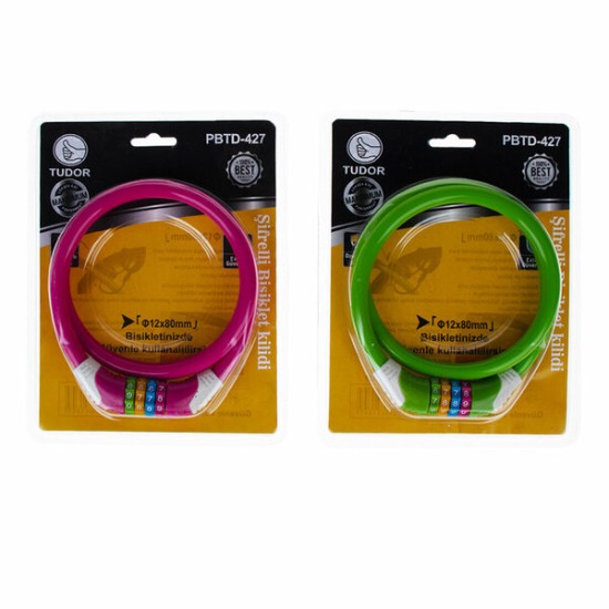 BİSİKLET KİLİDİ ŞİFRELİ TDR TUDOR 427**80