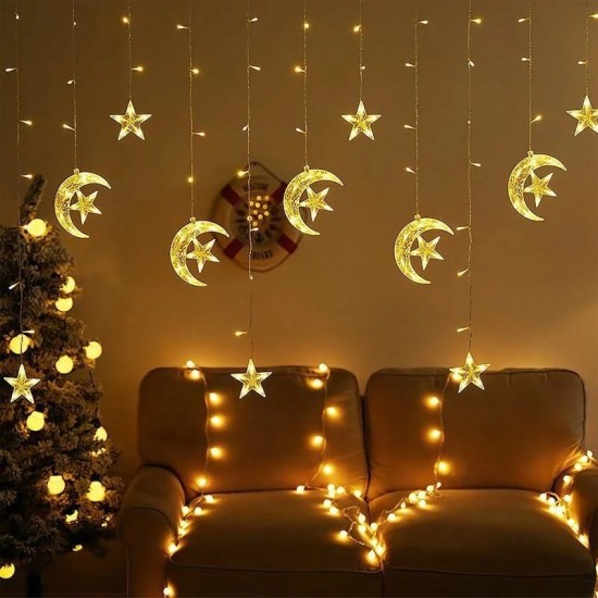 WN3003 PERDE LED YILDIZ-AY 3MT **50