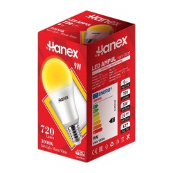 HANEX LED AMPÜL GÜN IŞIĞI 9W PK 10
