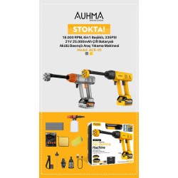 AUHMA ACR 05 ŞARJLI ARAÇ YIKAMA TABANCASI