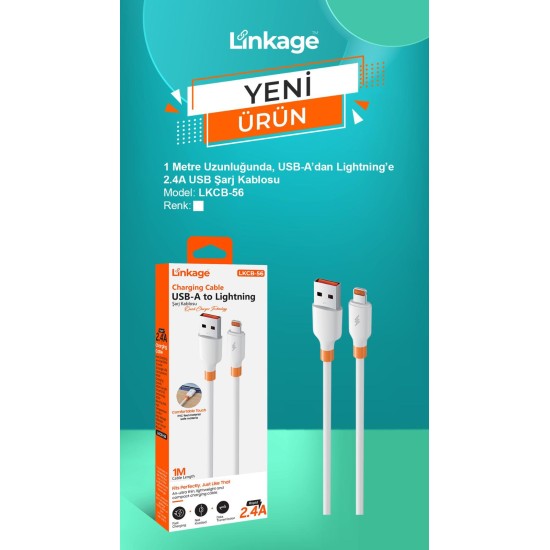 LINKAGE LKCB 56 IPHONE ŞARJ KABLOSU