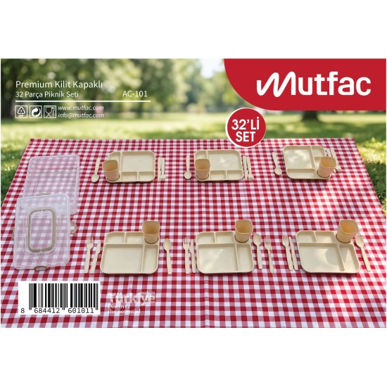 MUTFAC PİKNİK SETİ 32 PARÇA 6 KİŞİLİK**12