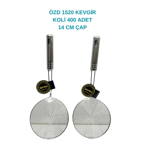 ÖZD 1520 METAL SAPLI KEVGİR 14 CM**400