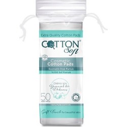 COTTON SOFT MAKYAJ TEMİZLEME PAMUĞU 50 Lİ**48