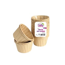 MİSS LADY KRAFT MUFFİN KEK KALIBI 50 PCS**48