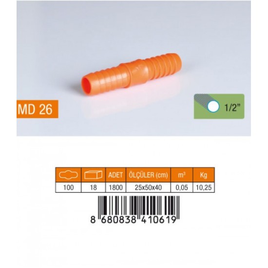 HORTUM EKİ KOD 26 1/2 PK 100**1800