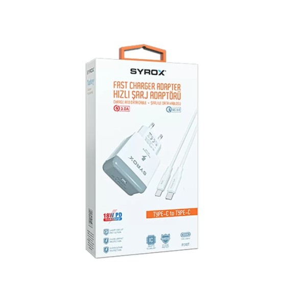 SYROX TYPE-C TO TYPE-C ŞARJ SETİ